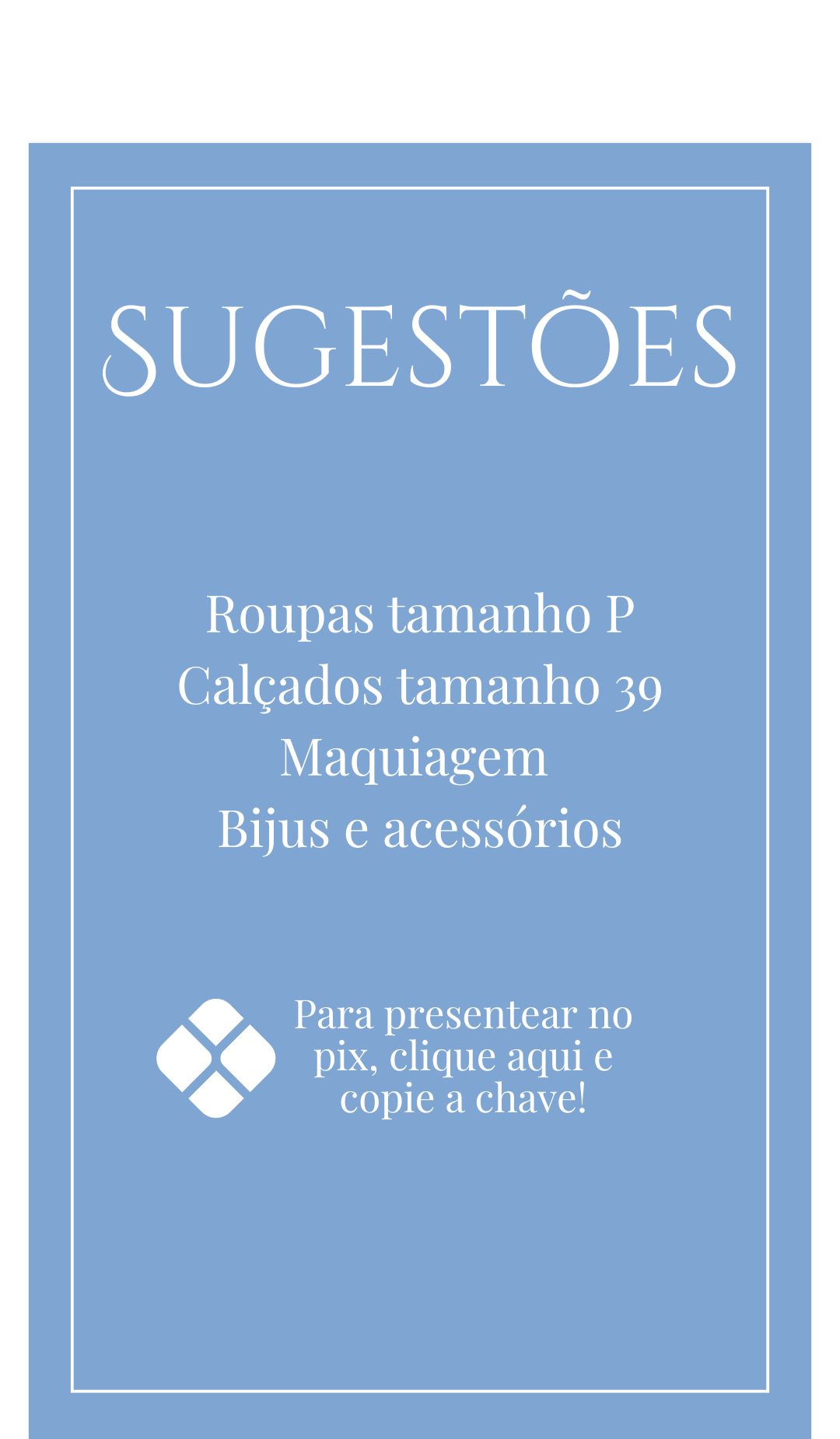 Sugestões de presente
