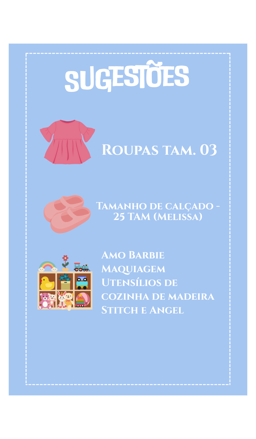 Sugestões de presente