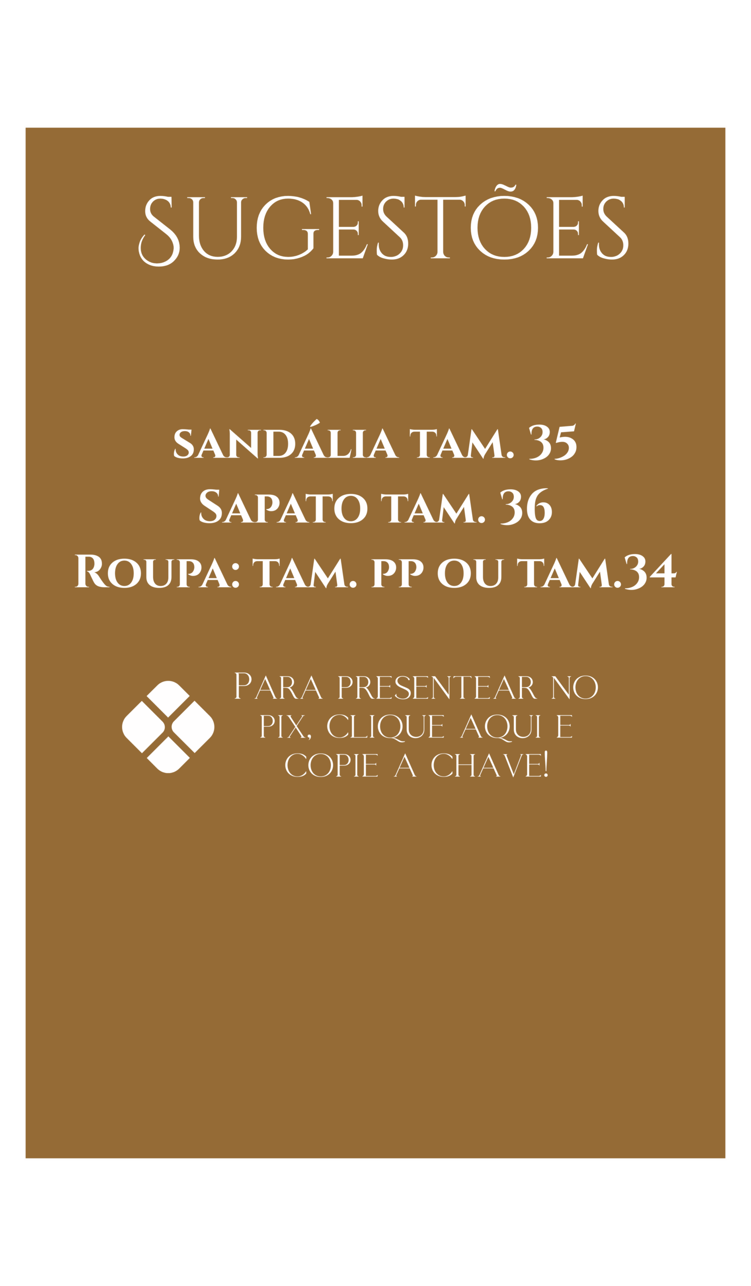 Sugestões de presente