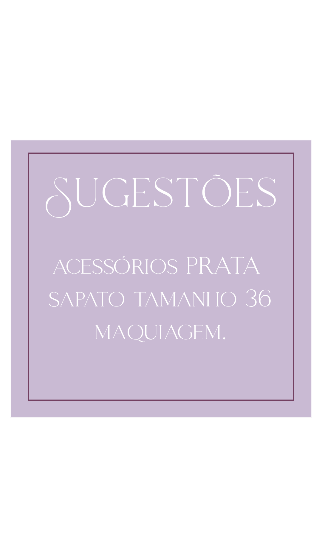 Sugestões de presente