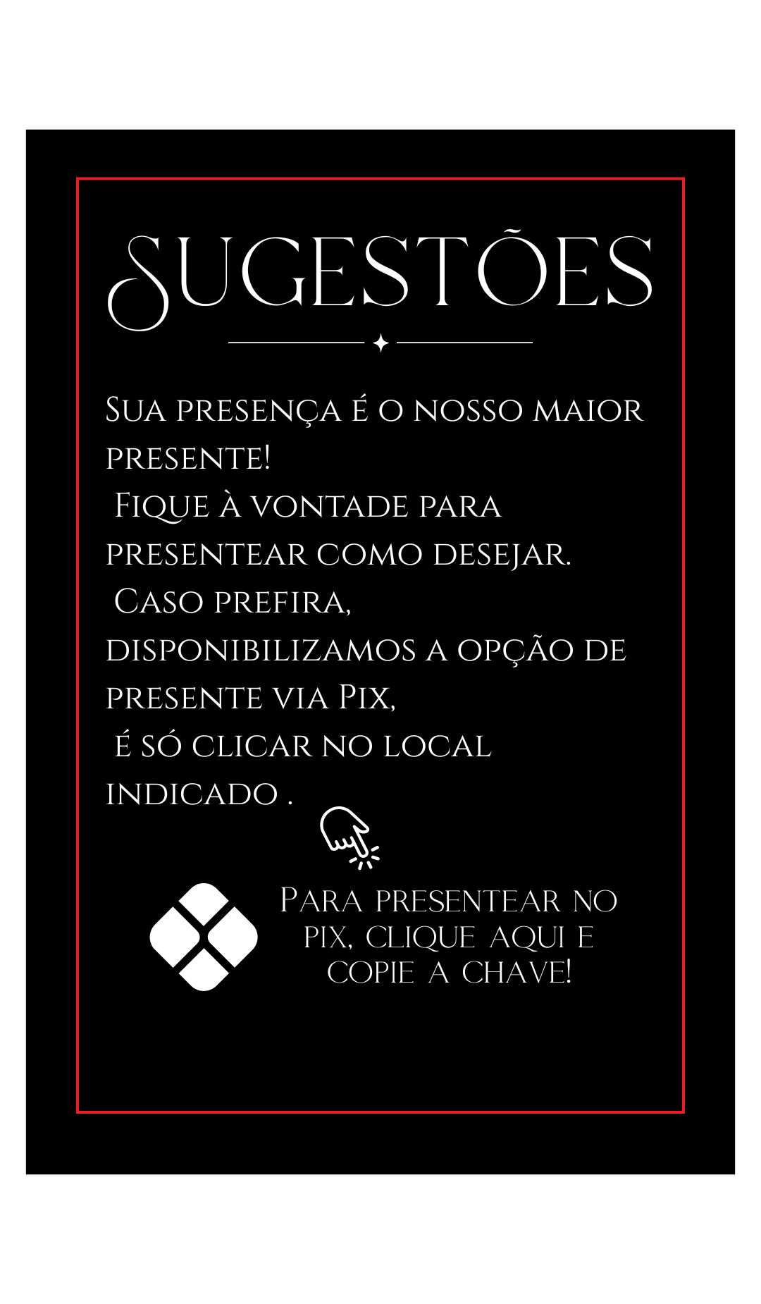 Sugestões de presente