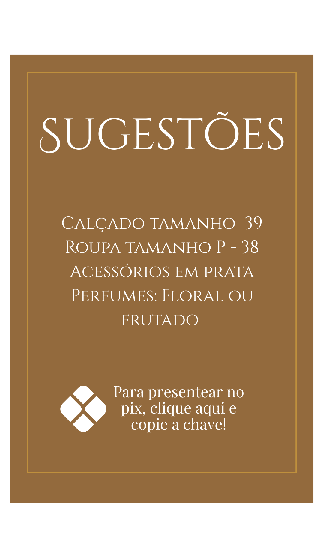 Sugestões de presente